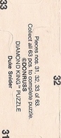 1984 Donruss Duke Snider Puzzle #31 Snider Puzzle