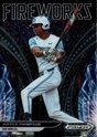 2021 Panini Prizm Draft Picks Fireworks #8 Justice Thompson