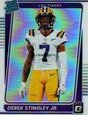 2022 Panini Chronicles Draft Picks Donruss Optic Rated Rookie Holo #3 Derek Stingley Jr.