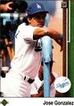 1989 Upper Deck Base Set #626 Jose Gonzalez