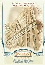 2012 Topps Allen and Ginter Worlds Tallest Buildings #WTB8 40 Wall Street