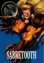 1996 Fleer SkyBox Marvel Vision #47 Sabretooth