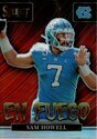 2022 Panini Select Draft Picks En Fuego Silver Prizm #10 Sam Howell