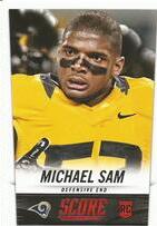 2014 Score Base Set #408 Michael Sam