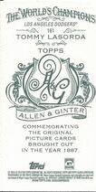 2014 Topps Allen & Ginter Mini A&G Back #161 Tommy Lasorda