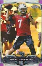 2014 Topps Chrome Purple Refractor #206 Zach Mettenberger