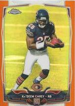 2014 Topps Chrome Orange Refractor #188 Kadeem Carey