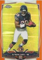 2014 Topps Chrome Orange Refractor #188 Kadeem Carey