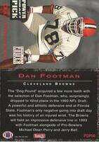 1993 Pro Set Power Draft Picks #PDP50 Dan Footman