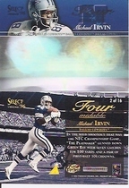 1996 Pinnacle Select Four-midable #2 Michael Irvin