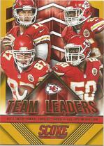 2015 Score Team Leaders Gold #26 Alex Smith|Jamaal Charles|Justin Houston|Travic Kelce