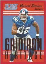 2015 Score Gridiron Heritage Red #22 Michael Strahan