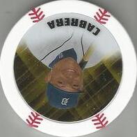 2015 Topps Chipz Gold Foil Sticker #NNO Miguel Cabrera
