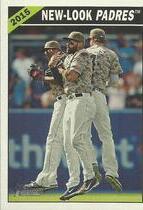2015 Topps Heritage High Number Combo Cards #CC-10 Justin Upton|Matt Kemp|Wil Myers