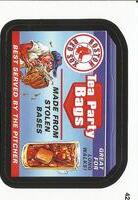 2016 Topps MLB Wacky Packages #42 Red Sox Tea Party Bags