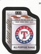 2016 Topps MLB Wacky Packages #51 Rangers Oven Range