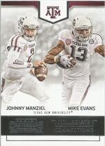 2016 Panini Contenders Draft Picks Collegiate Connections #23 Johnny Manziel|Mike Evans