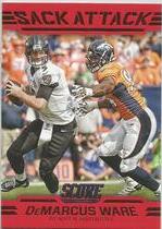 2016 Score Sack Attack Red #8 Demarcus Ware