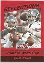 2016 Score Reflections Red #18 Eli Manning|Jameis Winston