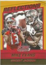 2016 Score Reflections Gold #20 Mike Evans|Vincent Jackson