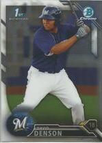 2016 Bowman Chrome Prospects #BCP30 David Denson