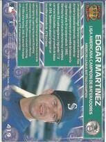 1996 Pacific Base Set #419 AL Bat-E.Martinez