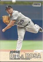 2016 Stadium Club Base Set #150 Jorge De La Rosa