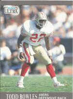 1991 Ultra Update #U-85 Todd Bowles