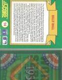 1991 Score World Series Trivia (Green Backs) #14 Billy Ball