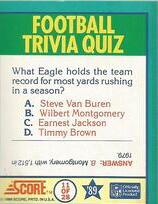 1989 Score Trivia Quiz #11 Football Trivia Quiz