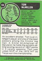 1977 Topps Base Set (Grey Stock Back) #66 Tom McMillen