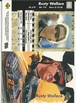 1995 Upper Deck Illustrations #I10 Rusty Wallace