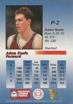1991 Wild Card Redemption Prototype #P2 Adam Keefe