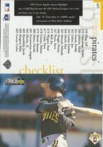 1996 Upper Deck Collectors Choice #405 Pirates Checklist