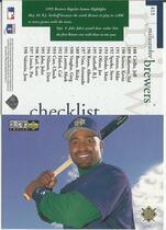 1996 Upper Deck Collectors Choice #413 Brewers Checklist