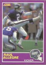 1989 Score Supplemental #338S Raul Allegre