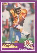 1989 Score Supplemental #356S Donald Igwebuike