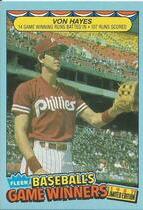 1987 Fleer Game Winners #19 Von Hayes