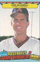 1987 Fleer Game Winners #27 Krik McCaskill