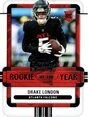 2022 Panini Contenders Rookie of the Year Contenders #7 Drake London