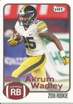 2018 SAGE Hit Premier Draft Low Series #24 Akrum Wadley