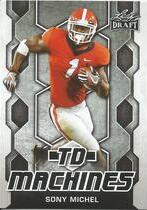 2018 Leaf Draft TD Machines #TD-19 Sony Michel