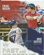 2018 Panini Diamond Kings Past and Present #PP9 Craig Biggio|Jose Altuve