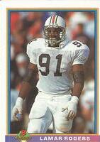 1991 Bowman Base Set #72 Lamarr Rogers