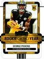 2022 Panini Contenders Rookie of the Year Contenders Emerald #18 George Pickens