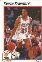 1991 NBA Hoops Base Set #111 Kevin Edwards