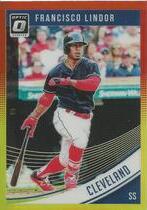 2018 Donruss Optic Red & Yellow #123 Francisco Lindor