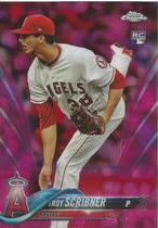 2018 Topps Chrome Pink Refractor #164 Troy Scribner