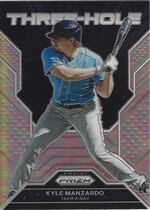 2023 Panini Prizm Three-Hole Silver Prizm #16 Kyle Manzardo