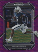 2023 Panini Prizm Draft Picks Purple Wave Prizm #44 Jahan Dotson